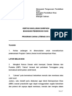 KERTAS MAKLUMAN PROGRAM CAKNA LITERASI Mesyuarat Pengurusan Pendidikan Khas