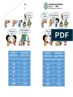 Subject Pronouns Possessive Adjectives I YOU HE SHE IT WE They Subject Pronouns Possessive Adjectives I YOU HE SHE IT WE They