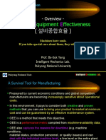 verall quipment ffectiveness: Overall Equipment Effectiveness (설비종합효율)