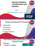 Farmakokinetika Absorpsi, Distribusi, Metabolisme Dan Ekskresi
