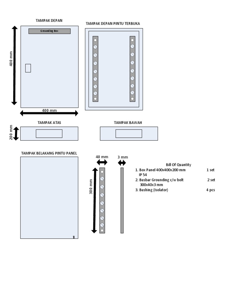 Bill of Quantity for Electrical Panel | PDF