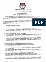 Pengumuman Pendaftaran KPPS Untuk Pemilihan Bupati Dan Wakil Bupati Tahun 2020