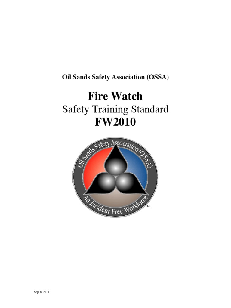 Fire Watch - Safety Traing Standard PDF | PDF | Fire Safety | Safety