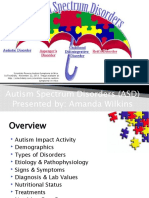 Autism Spectrum Disorders (ASD) Presented By: Amanda Wilkins