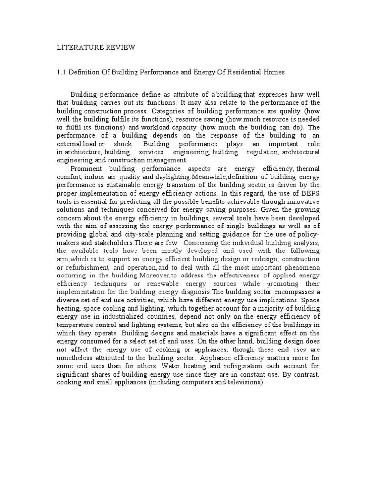 Building Performance and Energy Efficiency | PDF | Efficient Energy Use ...