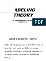 Labeling Theory: By: Rannieh Ghienne L. Estomata BSED-Math 1B
