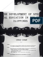 The Development of Spec Ial Education in The PH Ilippines