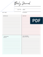Pink Blue Pastel Fun Dots Blog Writing Prompt Worksheet PDF