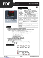 Operating Manual: Technical Specification