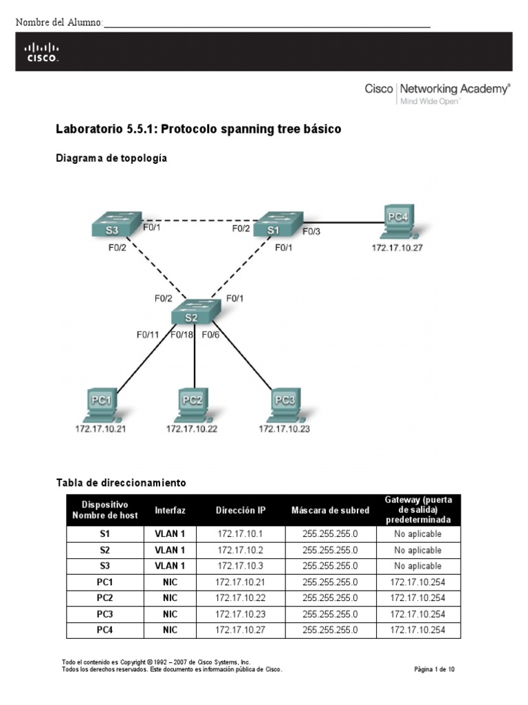 Lab 9 protocolo spanning tree basico unduh gratis pdf