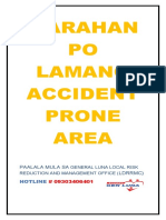 Marahan PO Lamang Accident Prone Area: Paalala Mula Sa LDRRMC)