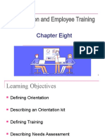 Chapter Eight - Orientation and Employee Training - MGT 300 - HRM