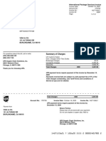 International Package Services Invoice Summary