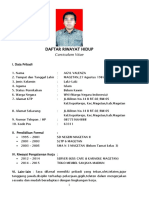 Daftar Riwayat Hidup: Curriculum Vitae