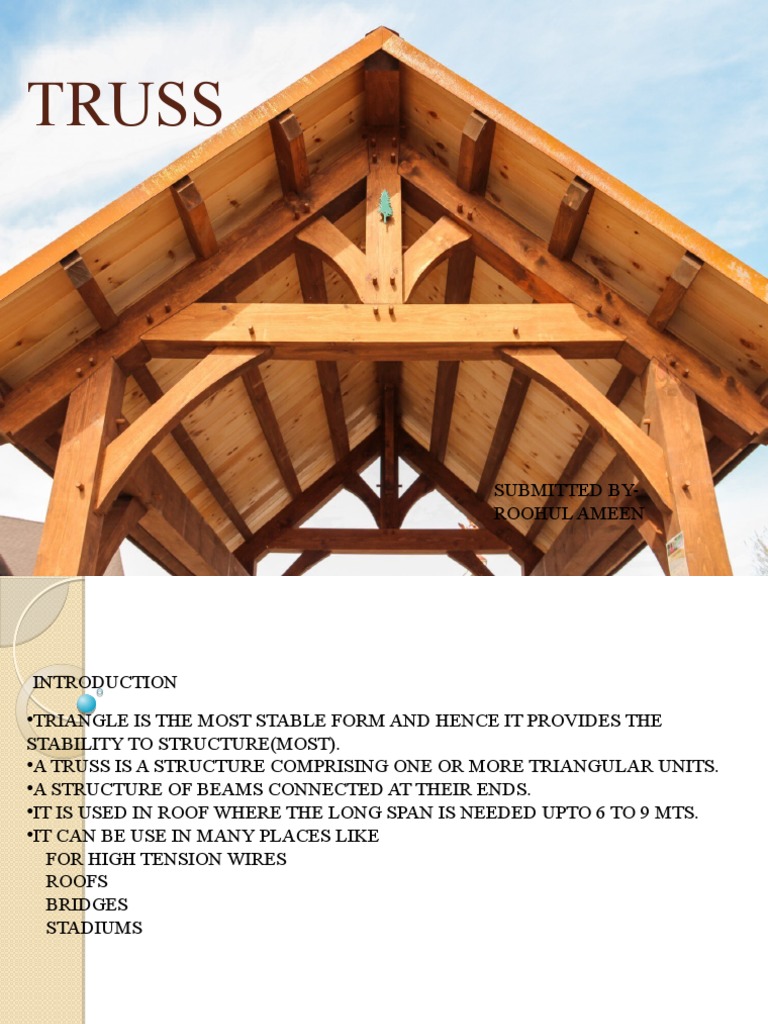 Understanding Truss Structures and Forces | PDF | Truss | Components