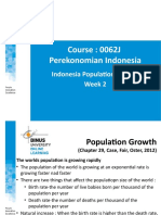 Indonesia Population Growth and Unemployment