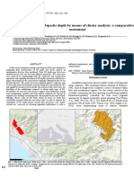 Mapping Slope Deposits Depth by Means of Cluster Analysis: A Comparative Assessment