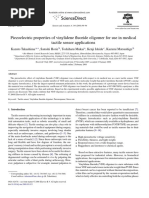 Piezoelectric Properties of Vinylidene Fluoride Oligomer For Use in Medical Tactile Sensor Applications