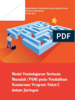 Model PBM Pada Pendidikan Kesetaraan Program Paket C Dalam Jaringan PDF