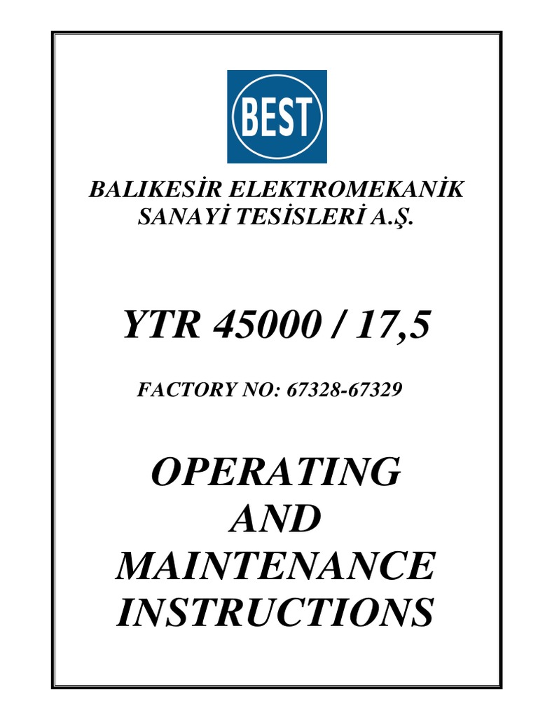 Best Transformer O M Manual Pdf Transformer Insulator Electricity