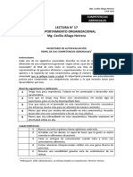 Lectura #17 Competencias, Perfil de Auto Reporte