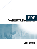 Tarjeta de Sonido AudioPhile 192 - UG - EN1 PDF