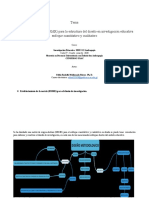 Matriz Origen-Destino ERMR para Estrcuturar El Diseño Cuantitativo o Cualitativo en Investigación Educativa