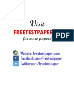 Get Free Test Papers Online at FREETESTPAPER.com