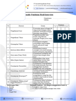 Form Hasil Interview