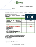 Orçamento Abandono de Area Transcabral