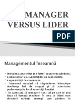 Manager &  Leader
