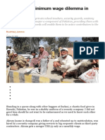 Op-Ed: The Minimum Wage Dilemma in Pakistan: Mushtaq Jumma