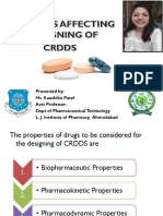 3. Physicochemical and biological properties of drugs for CRDDS