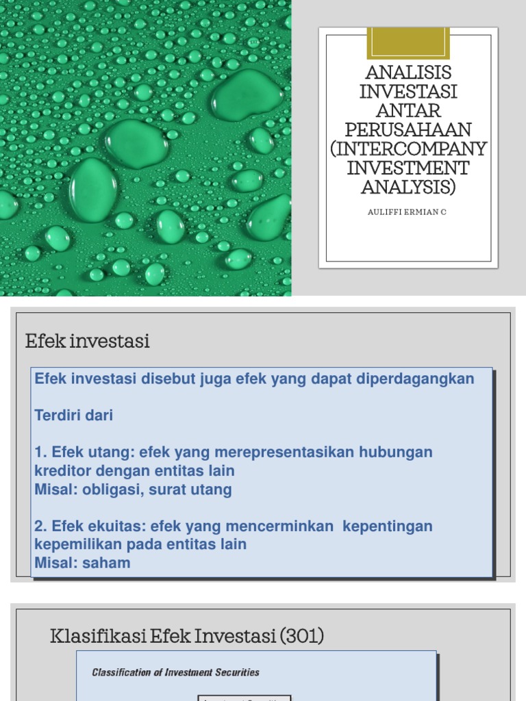 Pertemuan 6 Analisis Investasi Antar Perusahaan