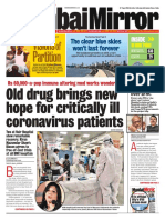 Mumbai Mirror highlights immune altering drug's success against Covid-19