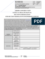 Brieser Construction Safety & Health Manual Section 8 Demolition Sub-Section Demoliton Engineering Survey