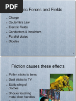 Electric Forces and Fields: Charge Coulomb's Law Electric Fields Conductors & Insulators Parallel Plates Dipoles