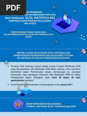 Syarat Kemasukan Ke Program Matrikulasi Kpm