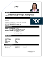 Rhoan Mallari Resume