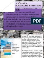 Chapter 1 Concrete Materials & Mixture