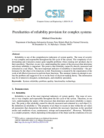 Peculiarities of Reliability Provision For Complex Systems: Mikhail Donchenko