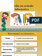 Crear Artículo Informativo