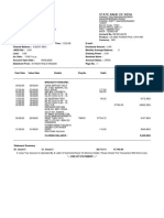 Bank statement summary for RSCASHEW INDUSTRY PVT LTD