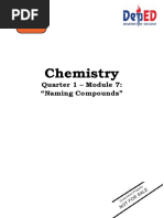 Chemistry: Quarter 1 - Module 7: "Naming Compounds"