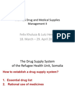 Felix Khuluza & Lutz Heide 18. March - 29. April 2014: PHA 406 Drug and Medical Supplies Management II