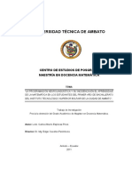 La Programación Neurolingüística y Su Incidencia en El Aprendizaje de Matemática