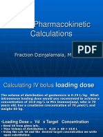 Basic Pharmacokinetic Calculations