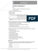 RfI Speaking Part 3 Worksheet