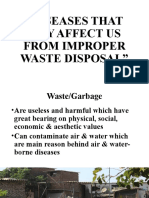 Presentatation On Dses Thru' Improper Waste Disposal