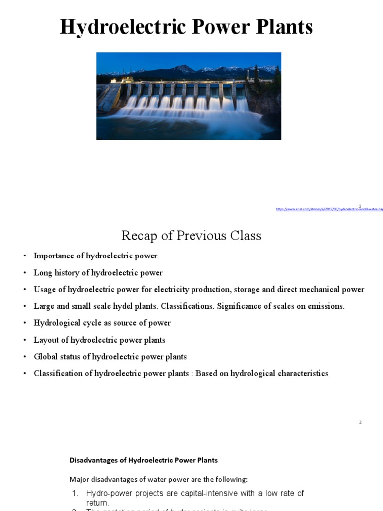 Hydroelectric Power Plants | PDF | Hydroelectricity | Power Station